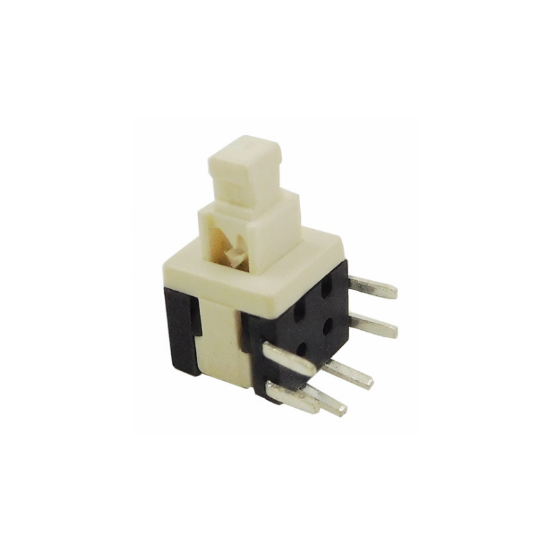 Self locking non locking key switch side plug six pin high head 5.8 × 5.8 high temperature resistant reflow soldering