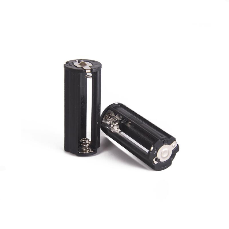 Round 3AAA battery holder plastic case black long holder UK