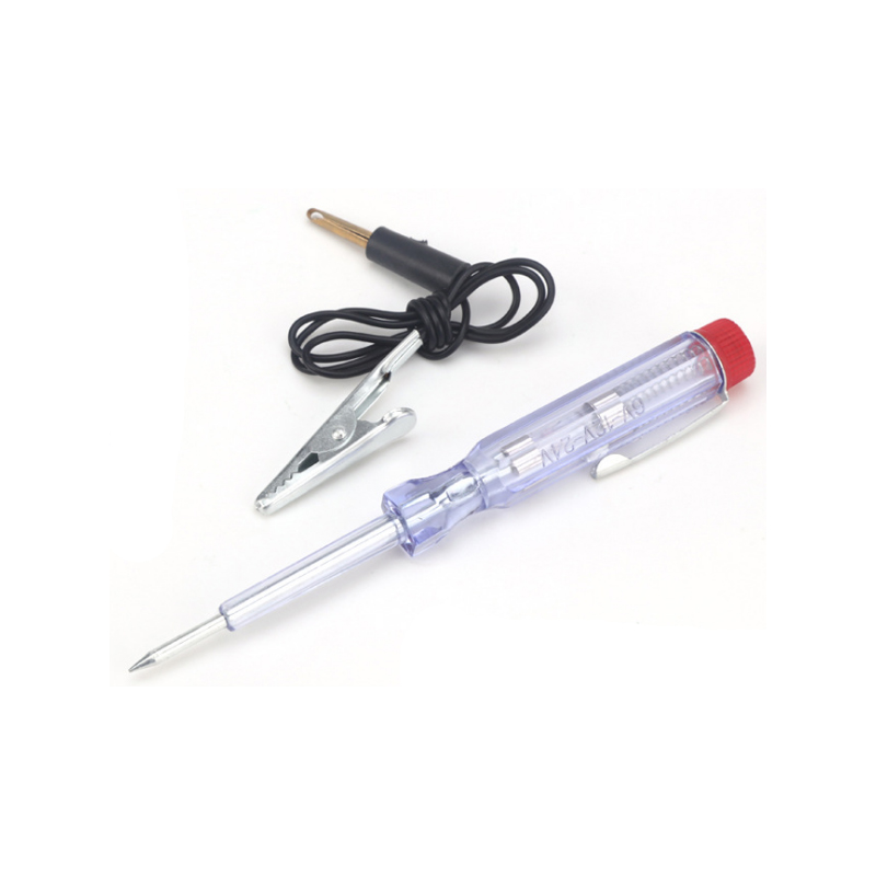 Ordinary transparent car special electric pen Car and motorcycle battery detection Red Hat car electroscope 6-24V