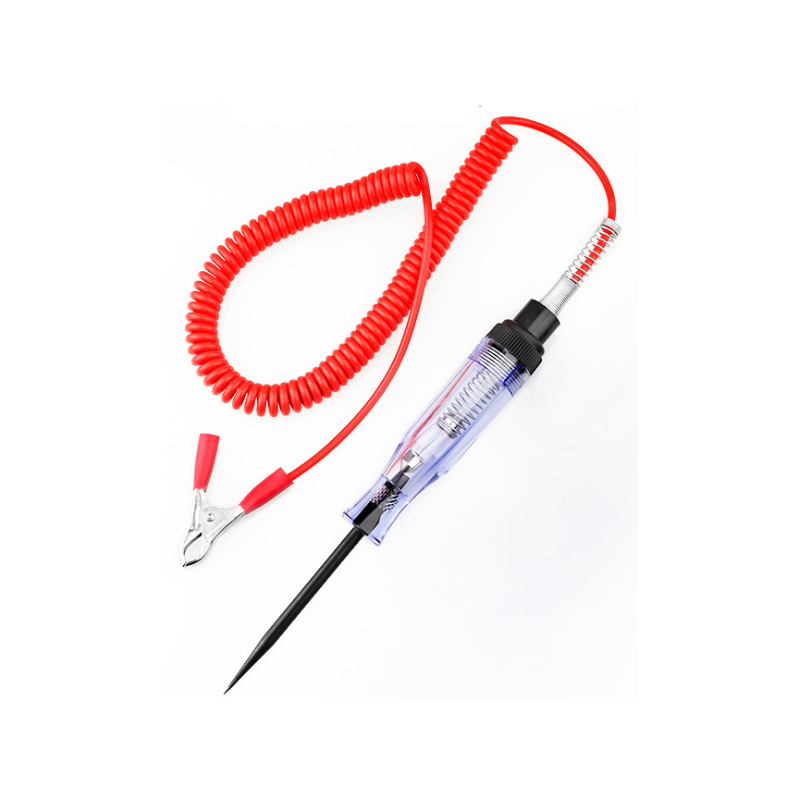 Car electric pen 6V12v24v spring wire  test light tool electrician special car electroscope