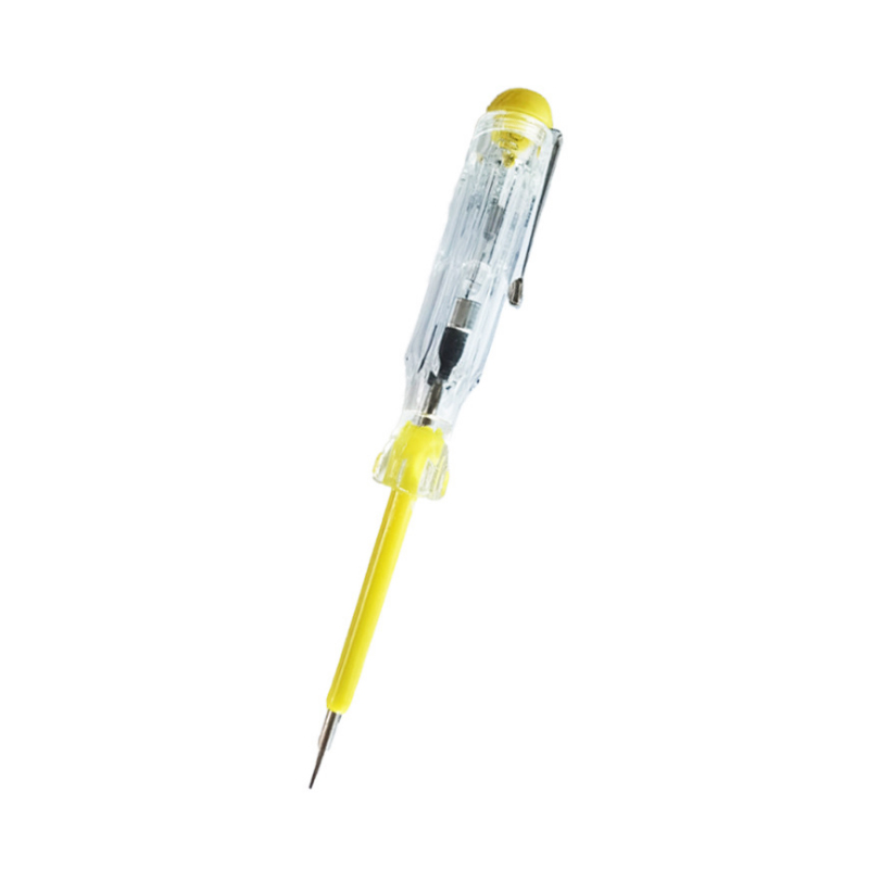 Source factory yellow pen holder transparent electric tester household electrician inspection and maintenance electric tester 140MM