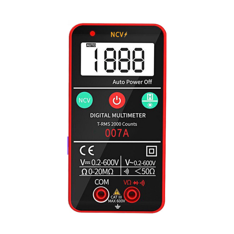 Fully automatic intelligent anti-burning multimeter, one-key measurement, zero fire line recognition, high-precision portable mini universal meter