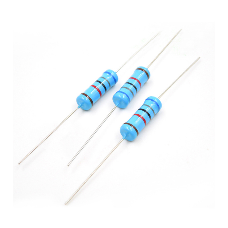 3W metal film resistor 1% 30R/43R/51R/62R/82R/200R five-color ring metal film resistor