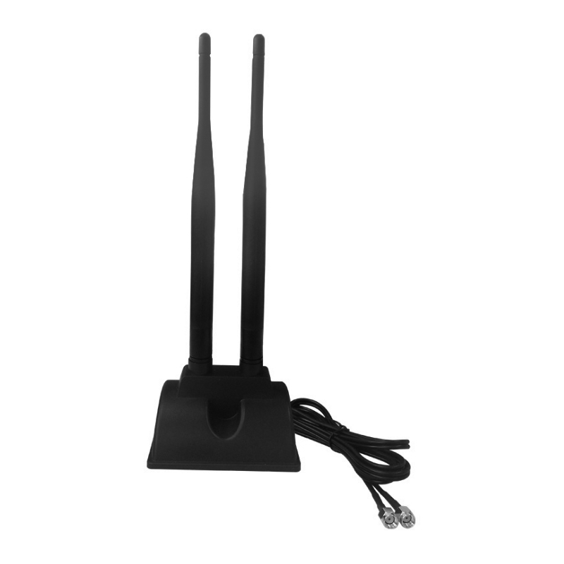 2.4g/5g dual band wireless network card 5dB high gain desktop sucker antenna wireless routing dual band antenna