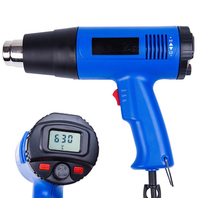 2000W smart display hot air gun, thermostat, car film baking gun