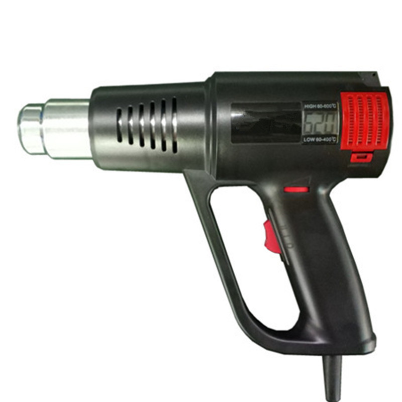 2000W digital display hot air gun car film tool baking gun industrial high temperature hot air gun