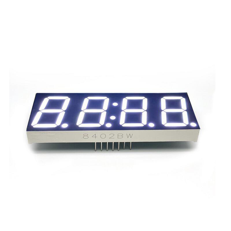 0.8 inch 4-digit digital tube 8042AW common cathode/BW common anode white light highlight time digital tube