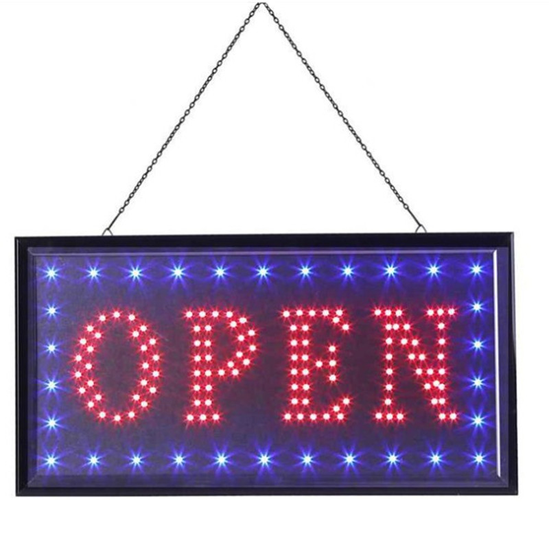 Factory direct sale Amazon hot sale led open sign storefront advertising luminous sign coffee shop