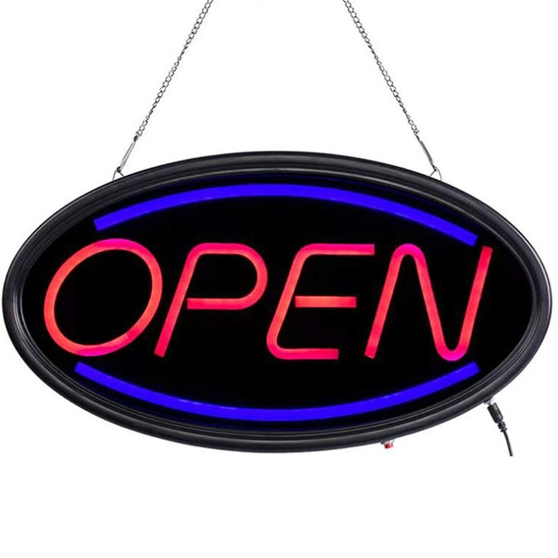 Amazon best-selling product LED neon light bar open billboard ABS frame advertising nameplate