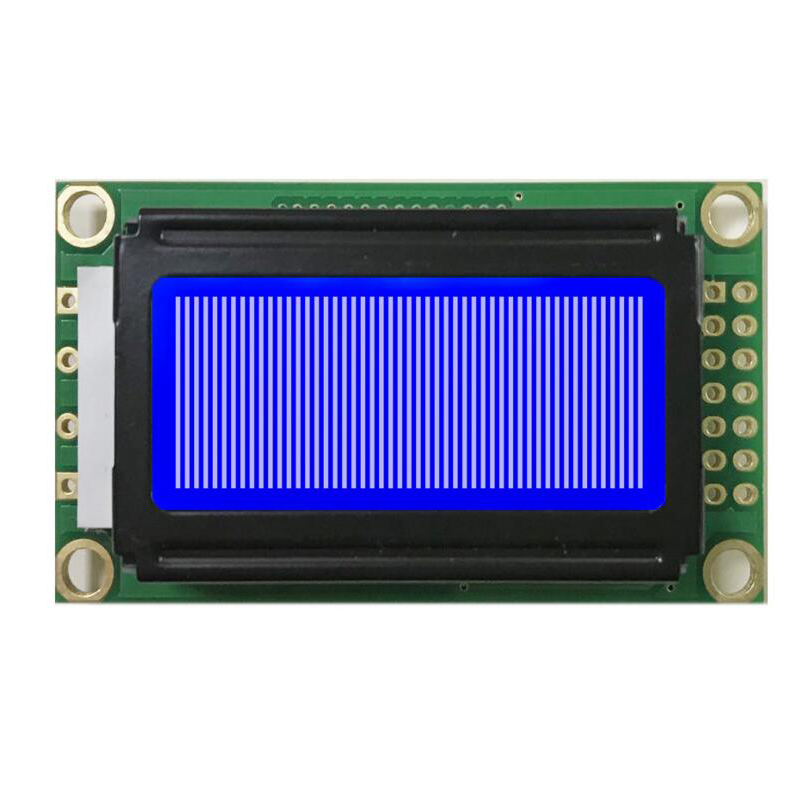 1.6-inch screen With white letters on a blue background COB black and white screen 0802 Dot matrix screen