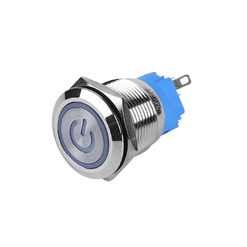 19mm waterproof and dustproof self-reset self-lock with lamp metal stainless steel button switch