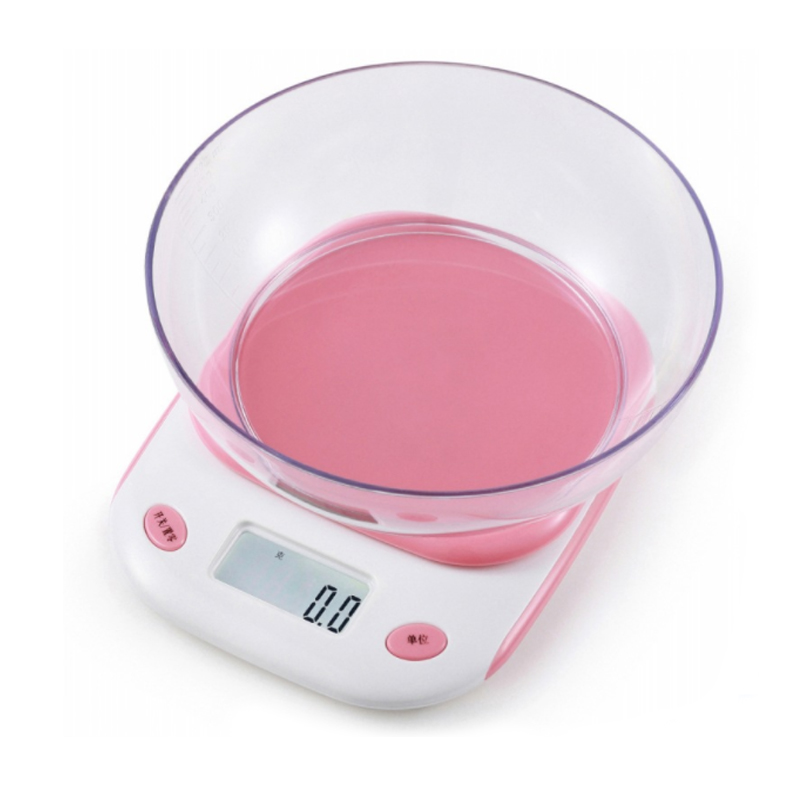 Kitchen scale with bowl 5kg electronic scale baking mini electronic scale 0.1g bench scale kitchen weighing food weighing precision