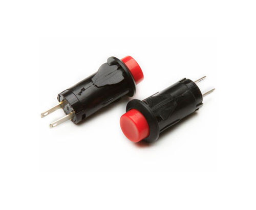 PBS-27B Plastic Red Black 12mm Latching momentary 2PIN SPST Waterproof ON 12 volt push button switch