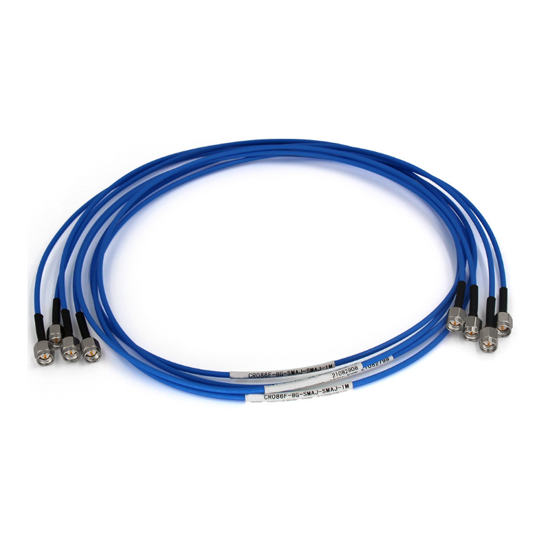 High frequency coaxial stable amplitude cable assembly SMA low insertion loss semi-flexible 8G RF test cable