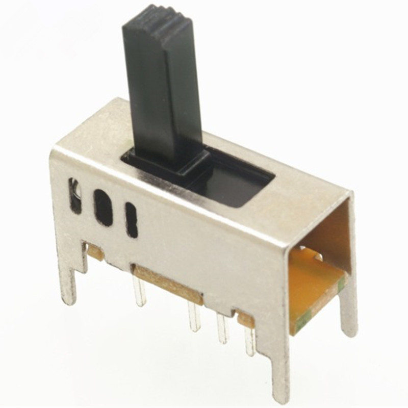 Temperature resistant three gear toggle switch ss-23d03 sliding switch 2p3t manufacturer direct three-stage vertical
