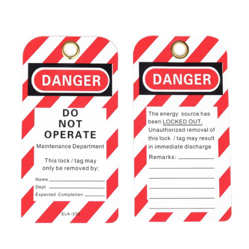 Engineering safety tag PVC safety warning sign loto lock tagging danger warning lock tag