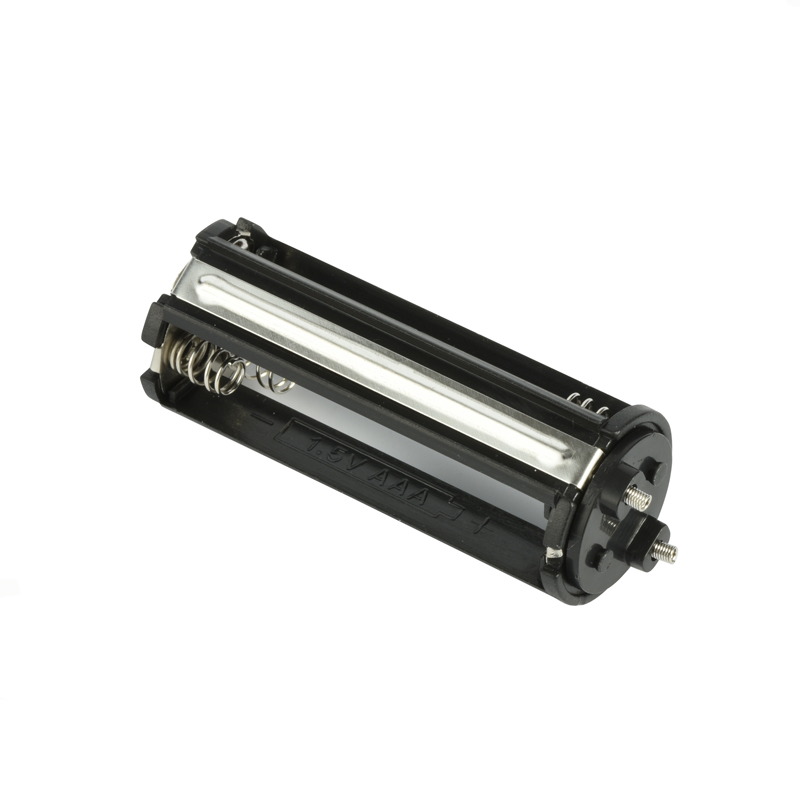 3AAA cylinder battery holder for flashlight battery holder case