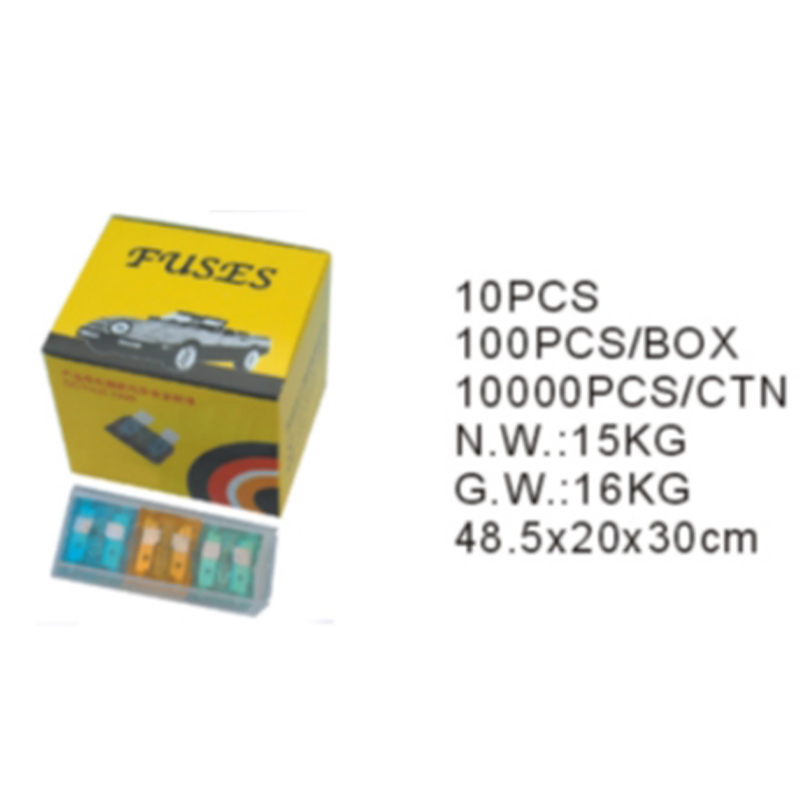 Car Blade Fuses Assortment Kit with color box