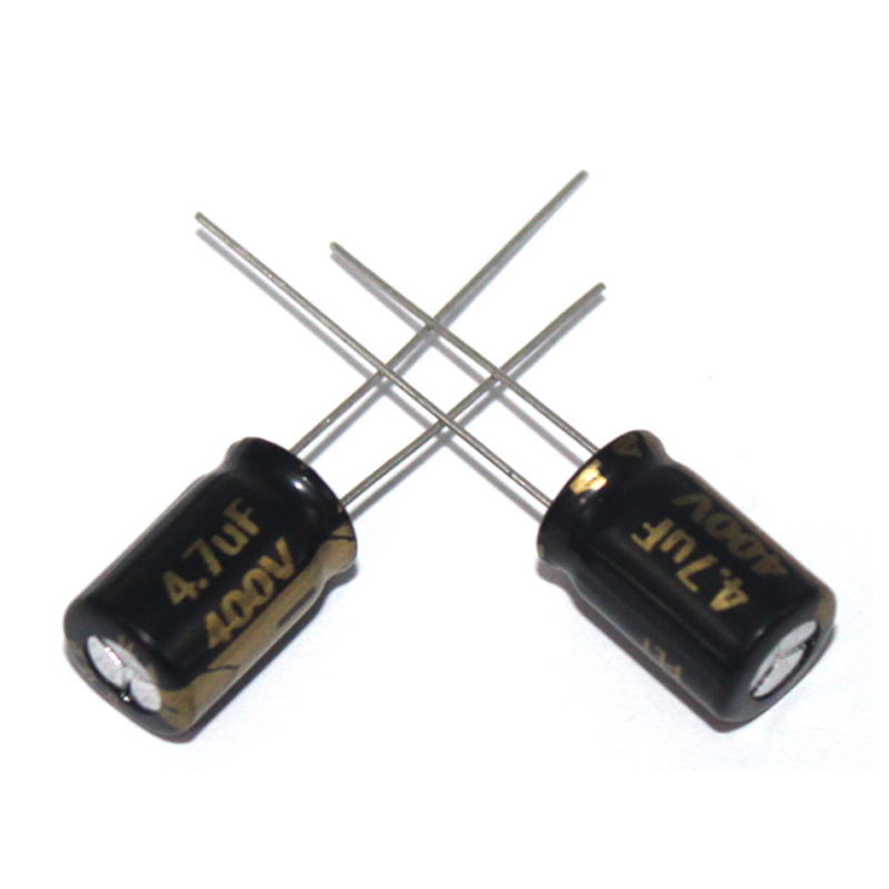 8000H high frequency electrolytic capacitor 4.7UF/400V 8*12mm long life electrolytic capacitor