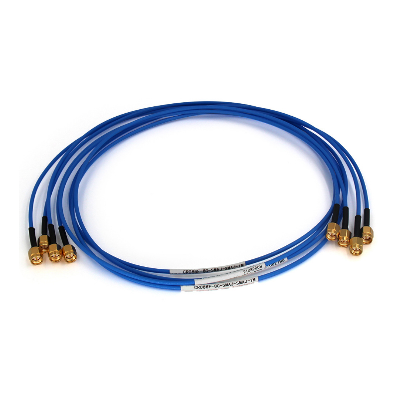 High frequency coaxial stable amplitude cable assembly SMA low insertion loss semi-flexible 8G RF test cable