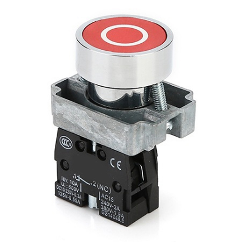 22mm Xb2 Series Emergency Stop Push Button Switch No/nc 10a/415v Red Mushroom Head Emergency Stop Button Switch