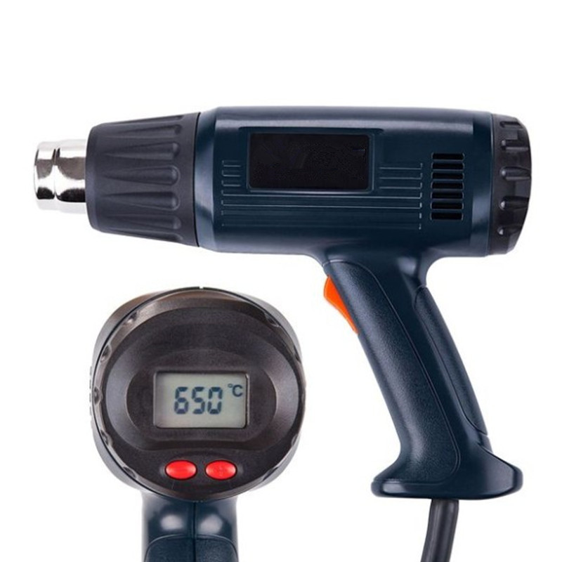 2000W digital display hot air gun temperature adjustment hot air gun industrial hot air gun car film baking gun