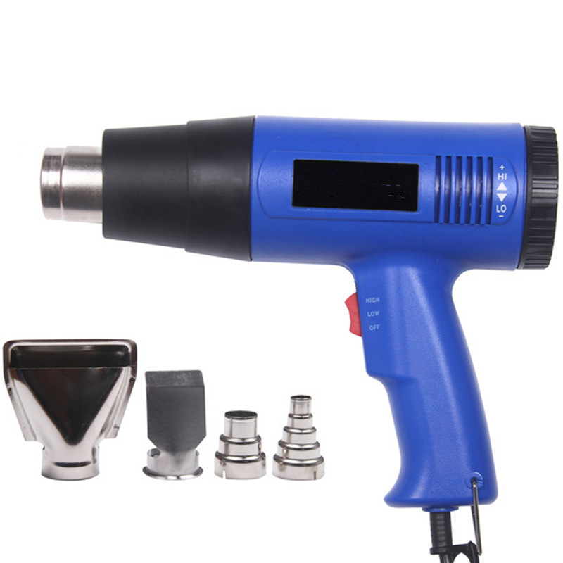 Factory wholesale 1800W 2000W thermostat hot air gun industrial hot air tube car film baking gun