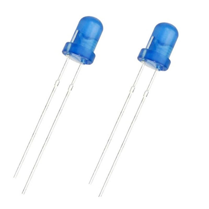 F3 round head blue in-line lamp beads highlight blue light terminal signal indicator LED blue light 3mm light-emitting diode