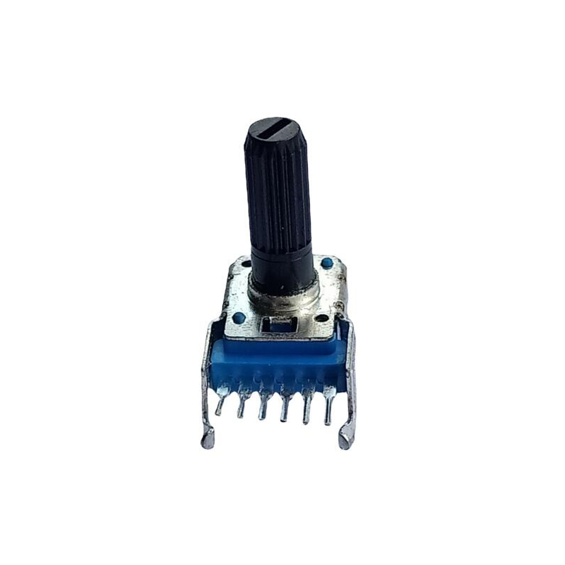 R11 Plastic Handle Double Straight Foot Tuning Speed Dimming Rotary Potentiometer Tuning Sound Card Knob