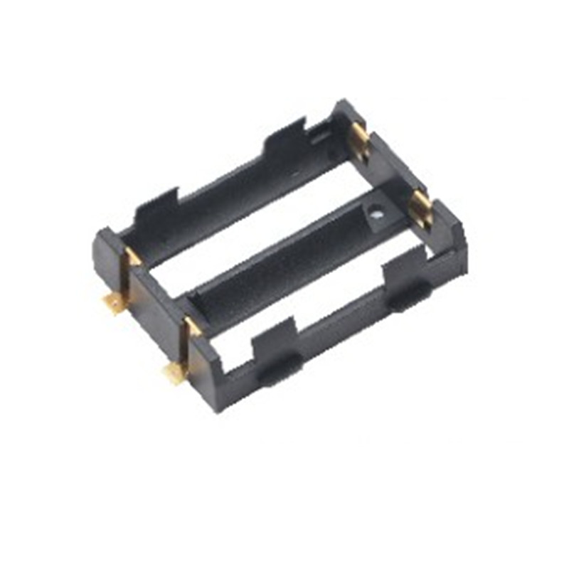 Single double AA battery SMT holder with gold plated and 26650 battery holder