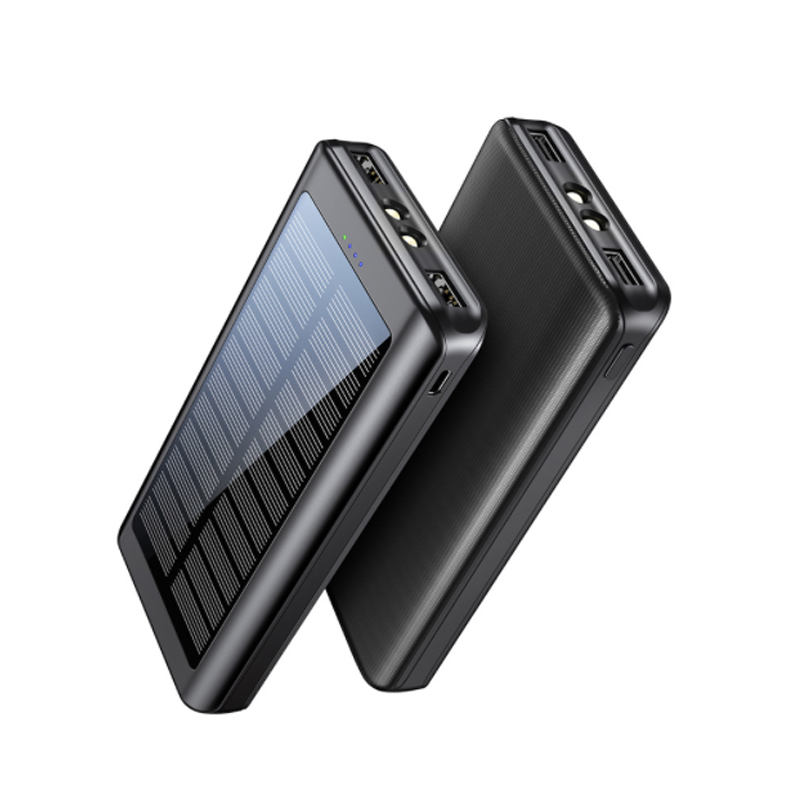 High capacity power bank 30000 Ma portable outdoor mobile power supply bright lighting solar charging