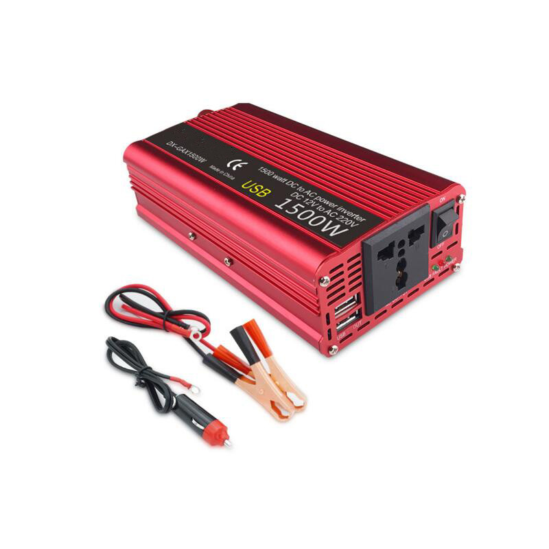 1500W modified chord wave inverter dual usb12v / 24V to 110V / 220V on-board power converter