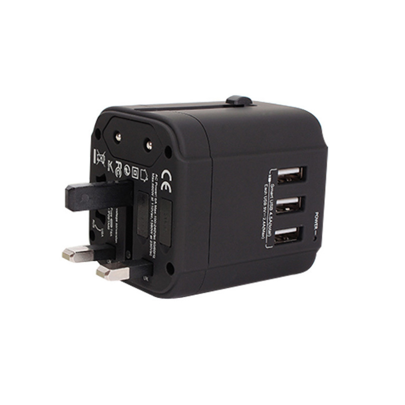 Wholesale Price OEM logo Four USB Charger Universal Power Adaptor Multiple Plugs outlet Female Travel Adapter