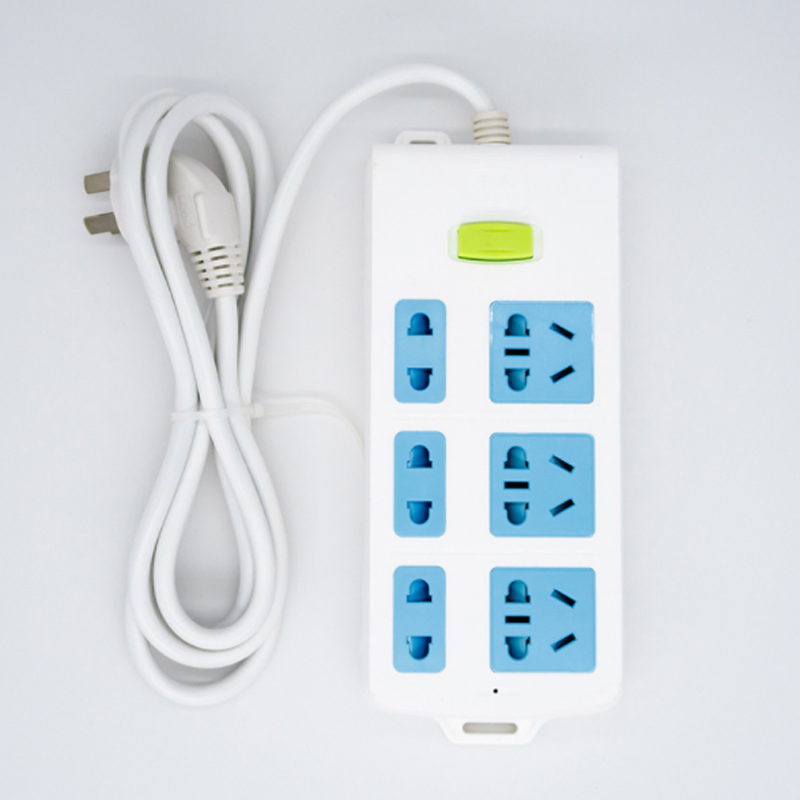 5 outlet uk plug extension cord power strip universal socket