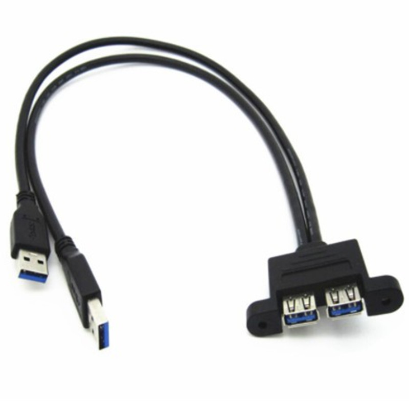 USB 3.0 double a male pair USB 3.0 double a female extension cable USB3.0 baffle cable extension cable
