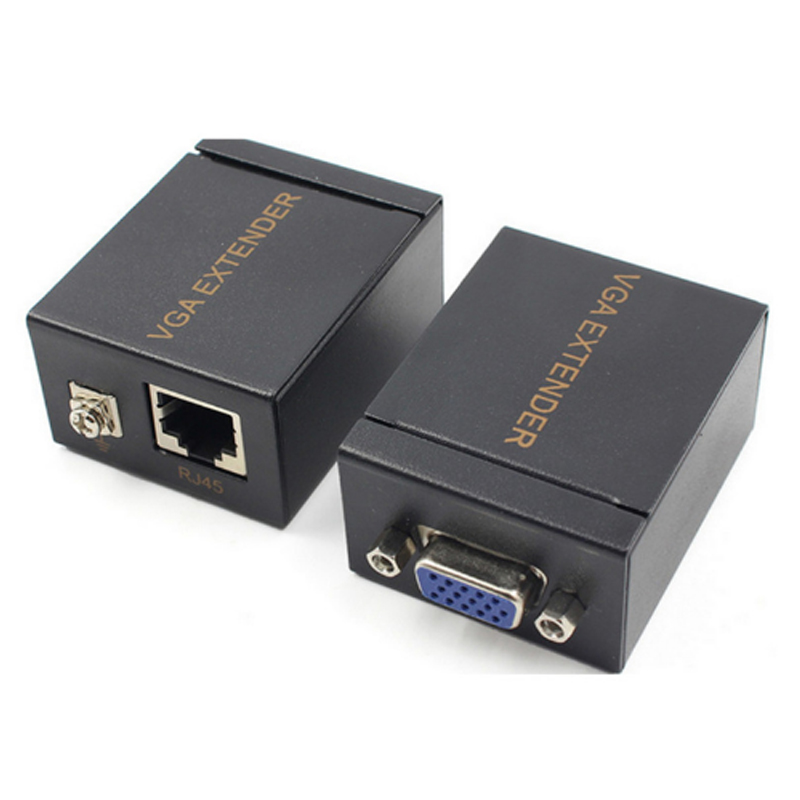 VGA extender 60m VGA to network signal amplifier network cable transmitter network cable to VGA extender