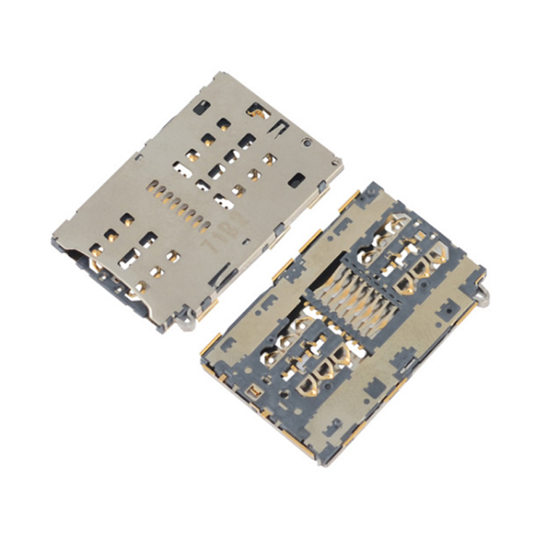 sim self-ejection card socket SIM card in-line SIM card socket manufacturer SIM 6+1P card socket H1.80