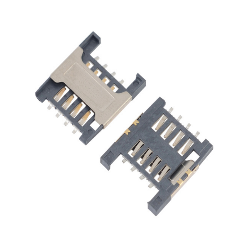MICROSIM card connector 6P microsim card connector self-ejection micro self-ejection type 6P sim card connector H1.35