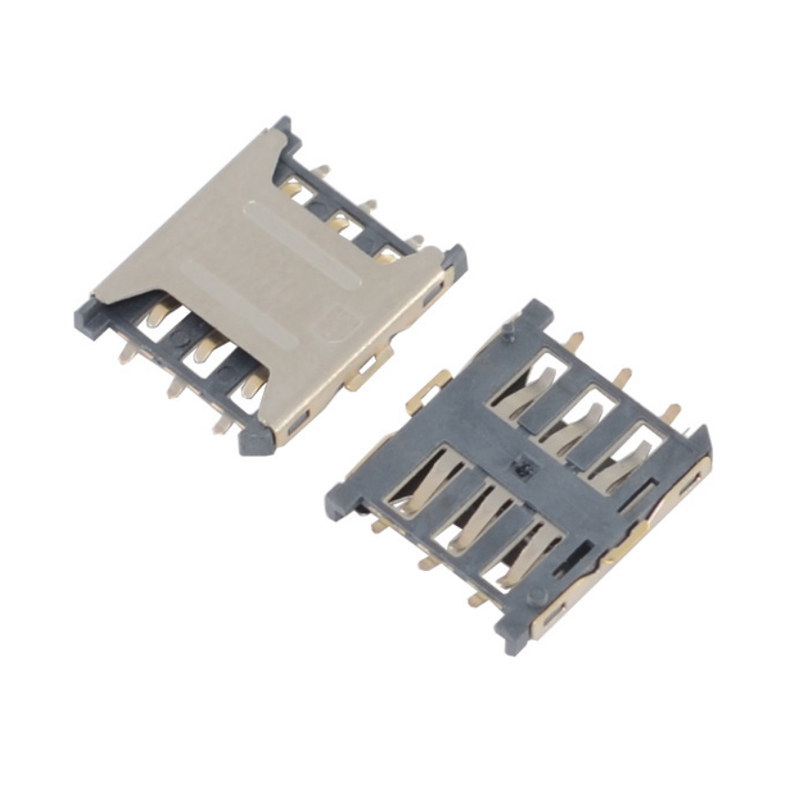 SD card holder SD simple long card external welding SD self-elastic card holder SD card holder manufacturer SD long card SD card holder straight plug