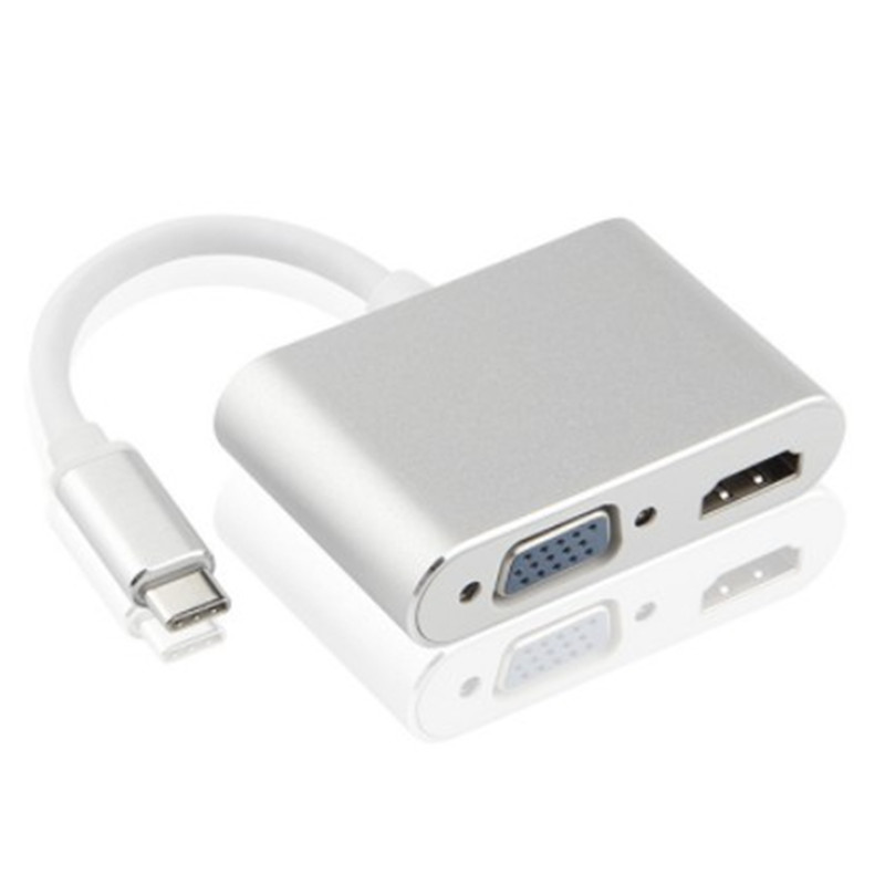 Type-C hub to HDMI VGA four in one hub usb-c multi in one docking station