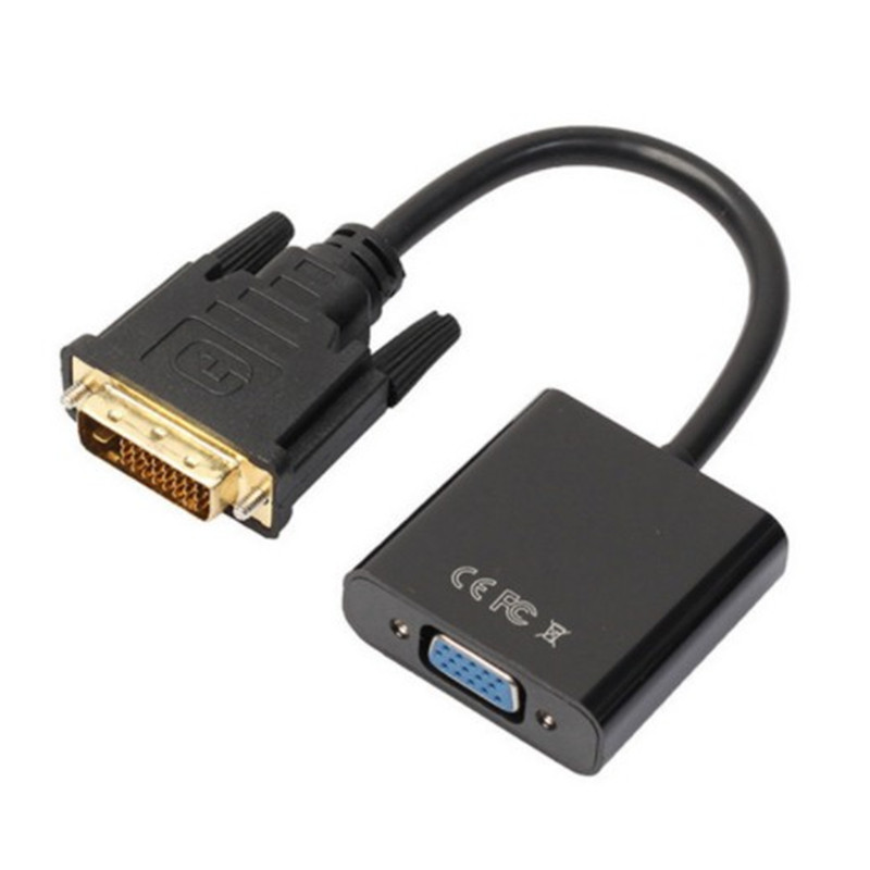 wholesale DVI to VGA adapter 24 + 1 DVI to VGA adapter 1080p HD with chip