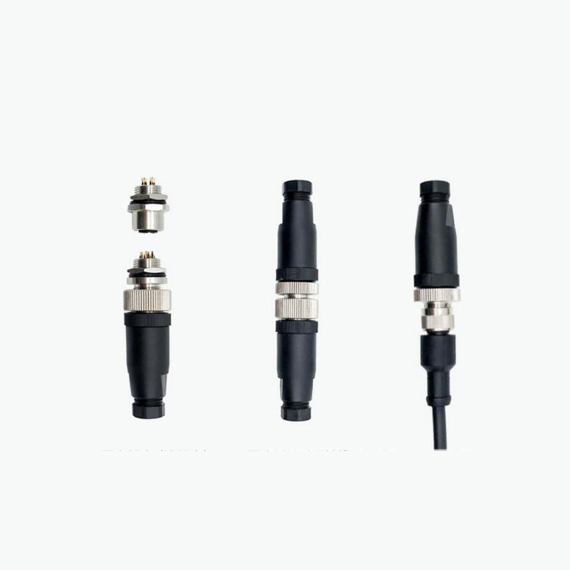 M12 waterproof welding-free aviation plug socket sensor-4 core 5 core 8 core 12 core straight PG7/9 connector