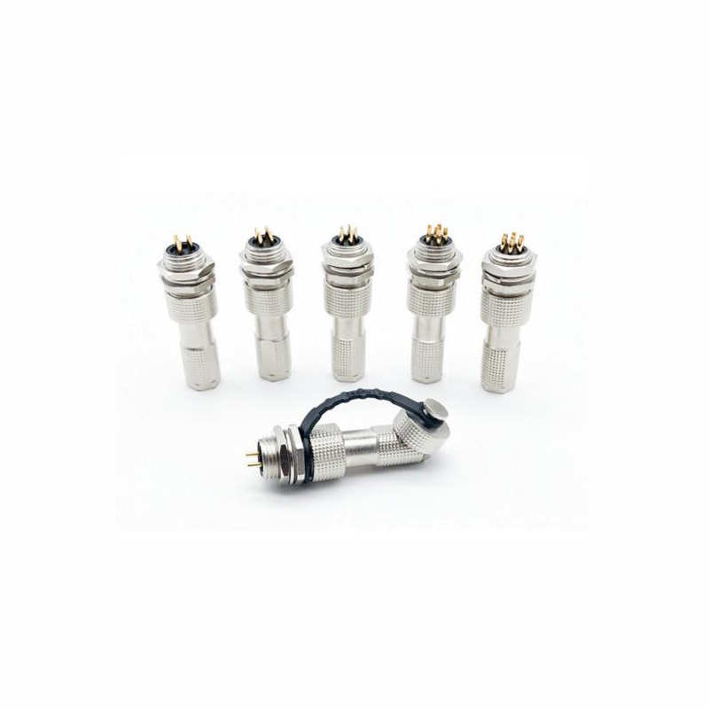 12G waterproof aviation plug -2 core 3 pin 4 hole 5 core/6/7 core hole 12MM waterproof grade IP67 connector