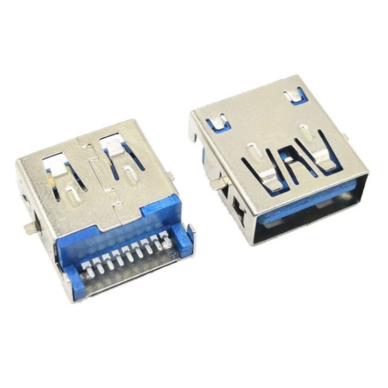 USB 3.0 AF sink SMT square foot board 2.45 3.0 sink connector board