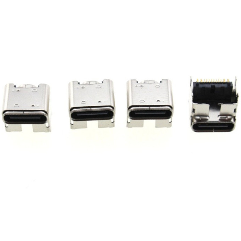 Custom type C 2p in-line female socket 3.1 with board connector plug splint socket charging data