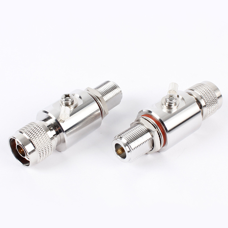 Lightning arrester stainless steel precision electronic components RF coaxial cable connector assembly