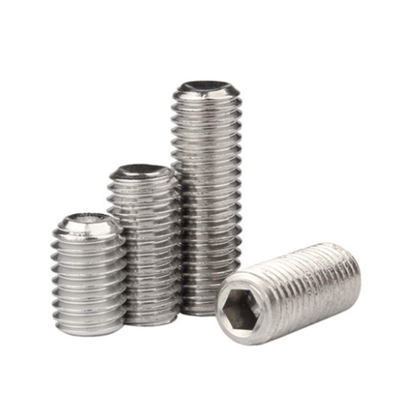 1 / 4 5 / 16 3 / 8 1 / 2 304 stainless steel Anglo American fine tooth machine meter top screw hexagon socket set screw