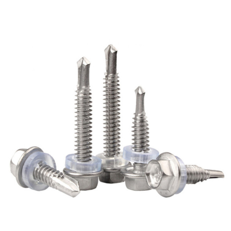 M4.2M4.8M5.5M6.3 410 Stainless steel external hexagon drill tail screw Huawei self tapping self drilling dovetail screw