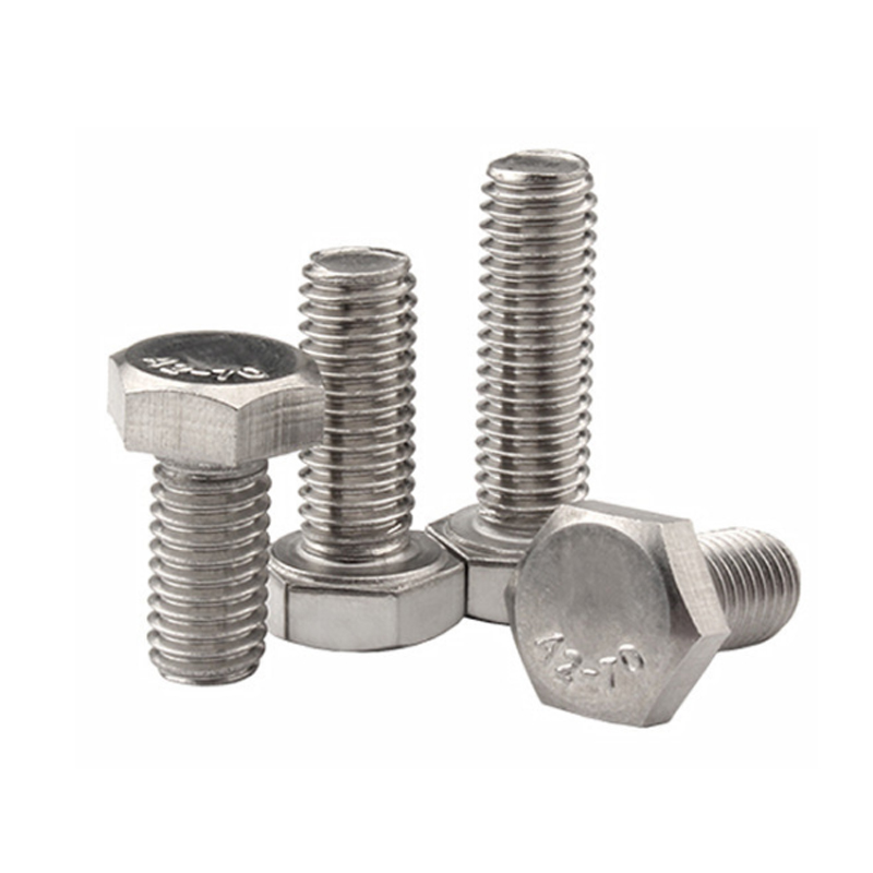 M6m8m10m12 304 stainless steel full tooth external hexagon bolt hexagon head full thread extension screw DIN933