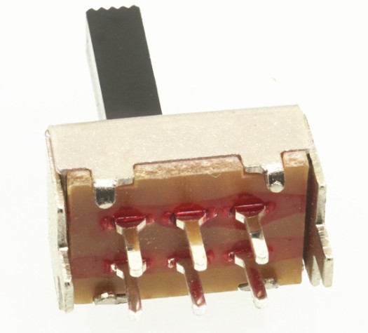 50mA PCB Terminal 6Pin Panel Mount 2P2T mini Slide Switch sliding door contact switches aluminum 3 position slide switchH